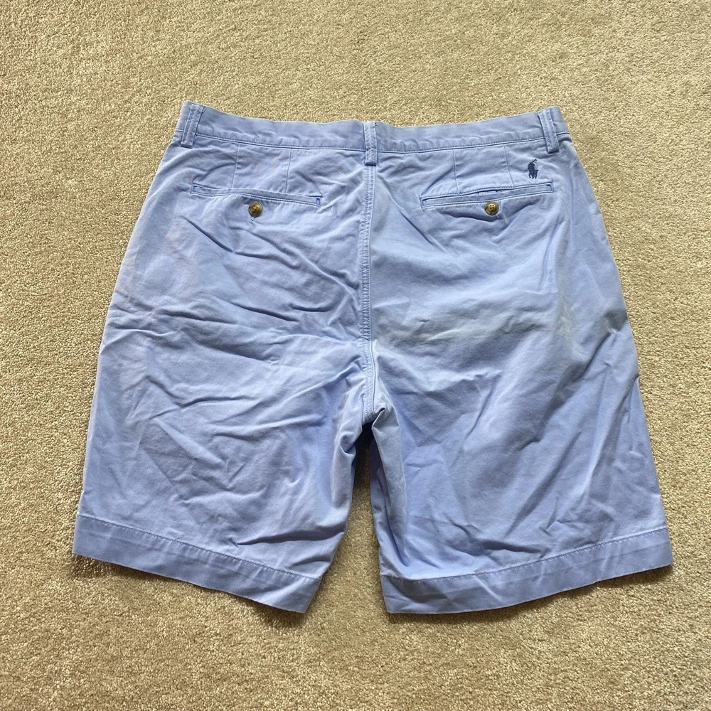 Polo Ralph Lauren Shorts Mens‎ 34 Blue Stretch Classic Fit Chino Casual Summer